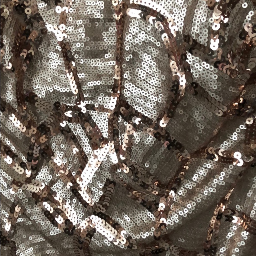 Gold sequin cocktail dress